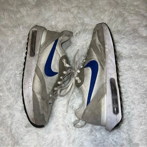 Nike White Air Max Dawn White and Blue Trainer Sneakers size Men 6 Womens 7.5/8